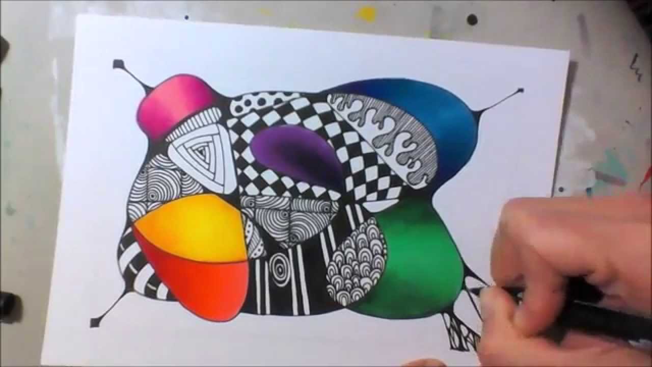 Kritzelei #11 - Zentangle Inspired Art