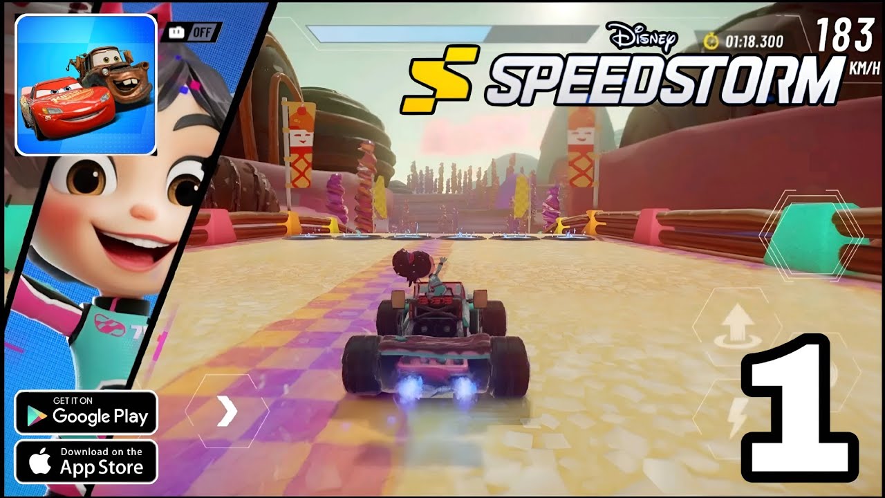 Disney Speedstorm First Gameplay Walkthrough Part 1 ( ios, Android )