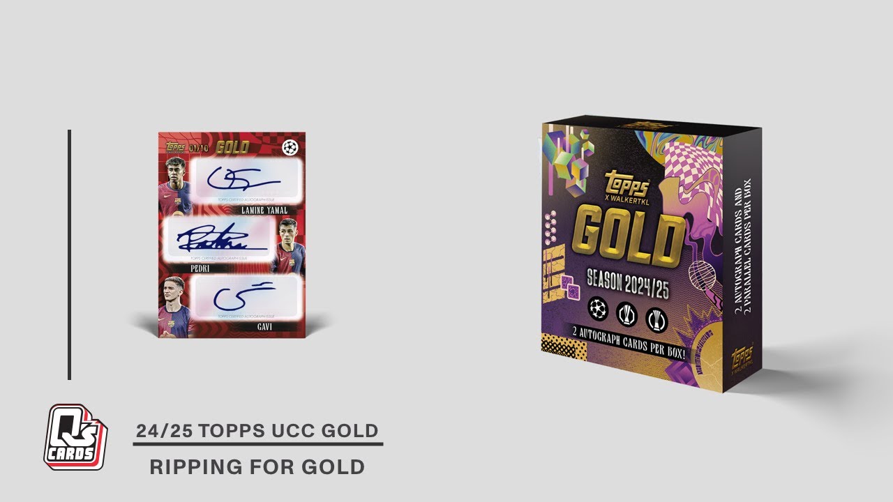 Can we pull a Triple Auto from the new 2024/25 Topps Gold UCC Soccer Set? | 2x Hobby Box Review