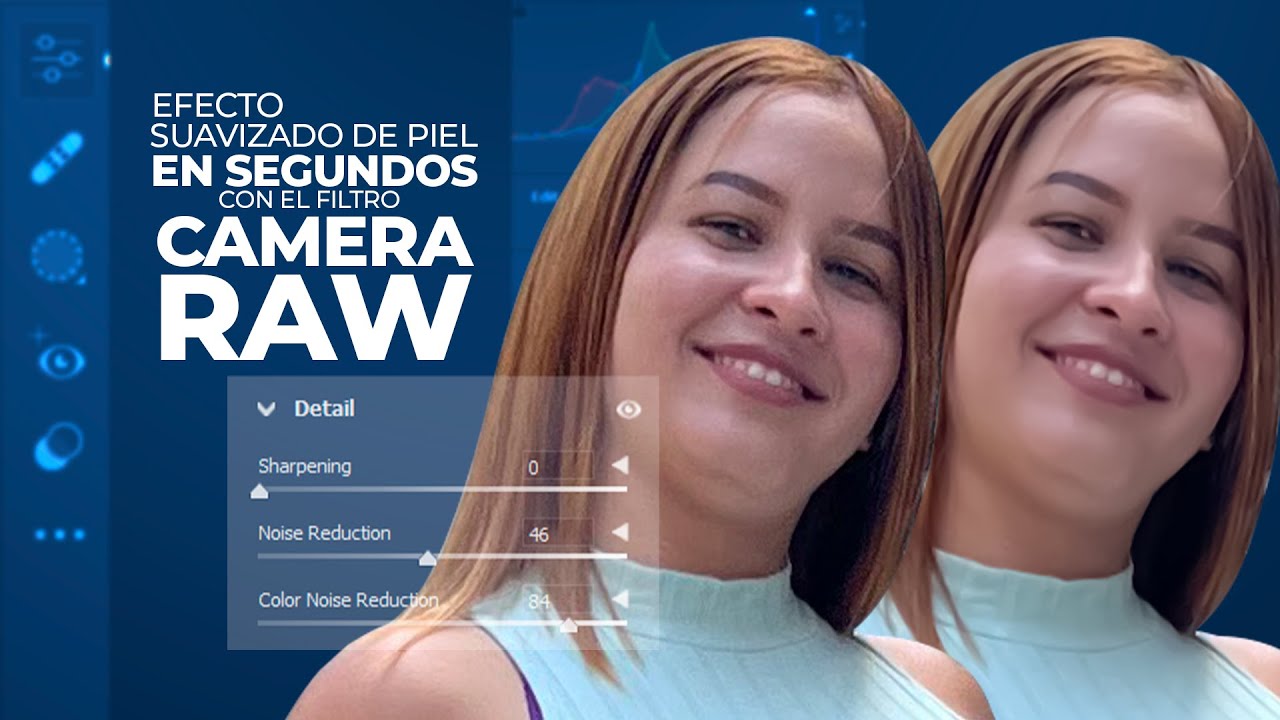 EFECTO SUAVIZADO DE PIEL EN SEGUNDOS CON CAMERA RAW DE PHOTOSHOP | Tutorial Jonathan Publicidad