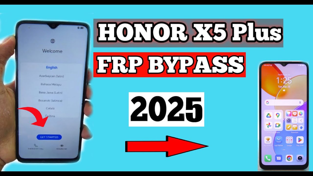 วิธีปลดล็อค Gmail  Honor X5 Plus ล็อค เข้าใช้งานเครื่องไม่ได้