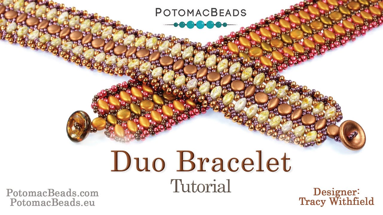 Duo Bracelet - DIY Jewelry Making Tutorial by PotomacBeads