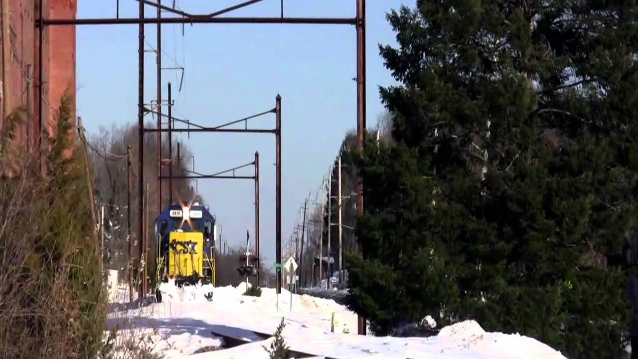 Conrail Shared Assets Snow Extra on the Amboy Secondary