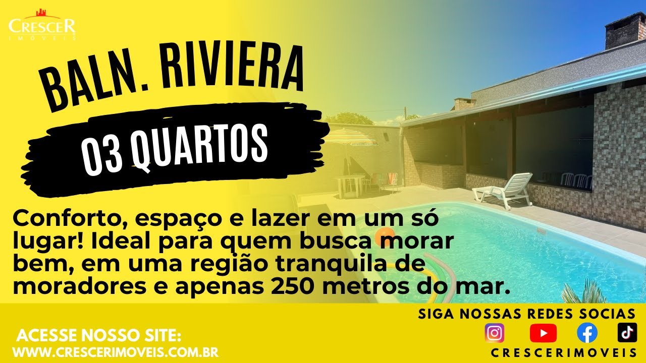 Casa com 3 quartos à venda em Matinhos! Mais informações (41)99539-1052