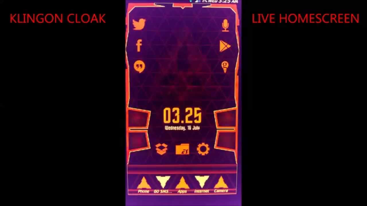 KLINGON CLOAK LIVE WALLPAPER