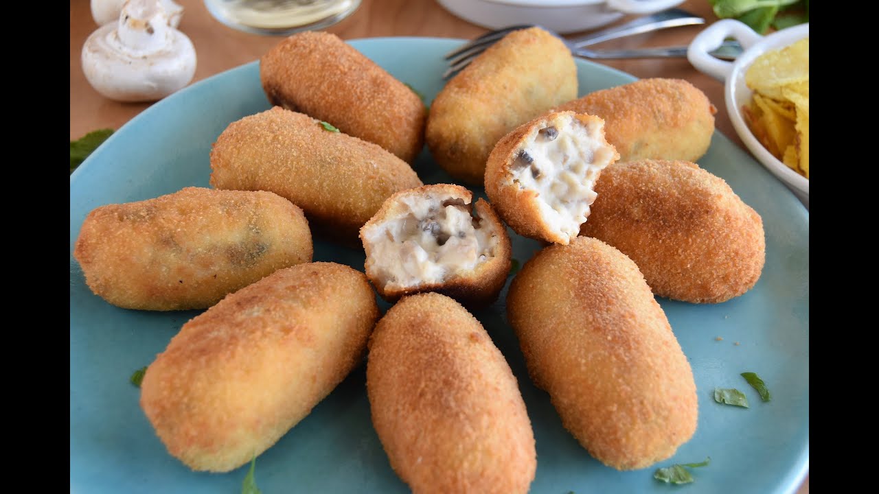 Croquetas caseras de champiñones CREMOSAS Y BUENÍSIMAS!!