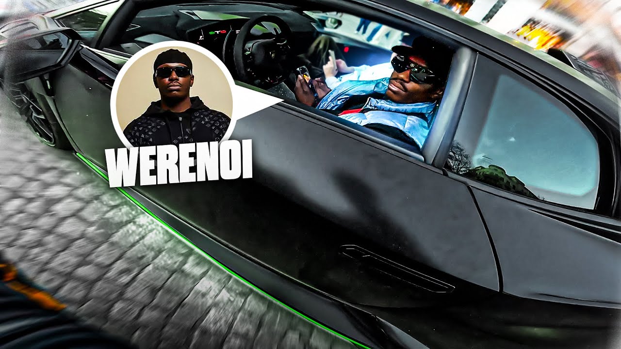 RENCONTRE IMPROBABLE &Agrave; PARIS !! 😨 Werenoi en LAMBORGHINI STO