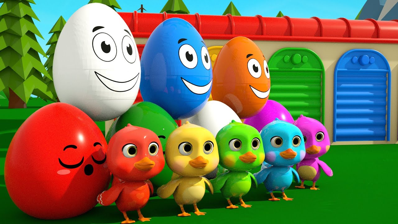 Aprender Colores y Números | Huevos de Colores en la Granja | Canciones Infantiles en Español