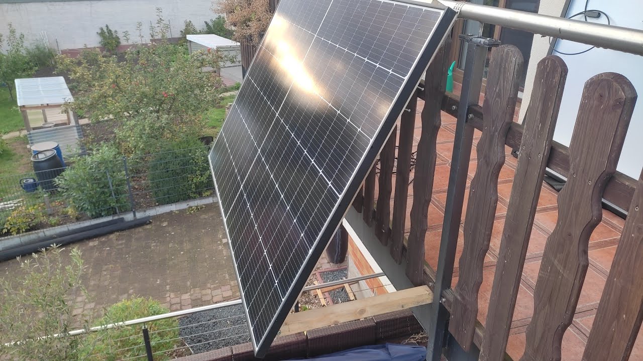 DIY Solarpaneele am Balkon befestigen und verkabeln. #pv #solar #diy #selberbauen #sonnenenergie