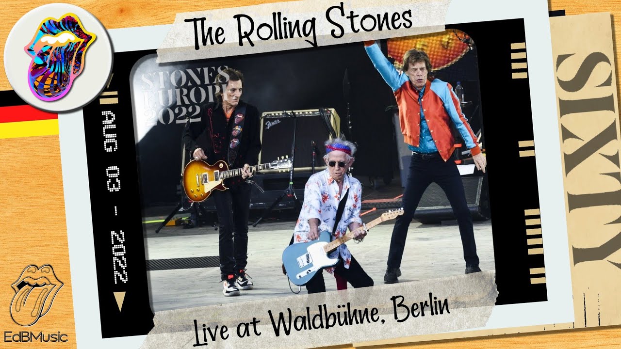 The Rolling Stones live at Waldbühne, Berlin - 3 August 2022 - last show - Multicam video, full show