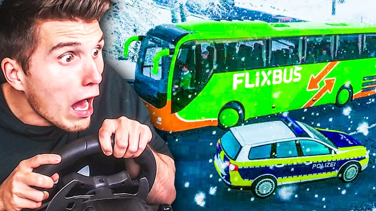 SCHNEECHAOS in Deutschland! ✪ (Flixbus) Fernbus Simulator