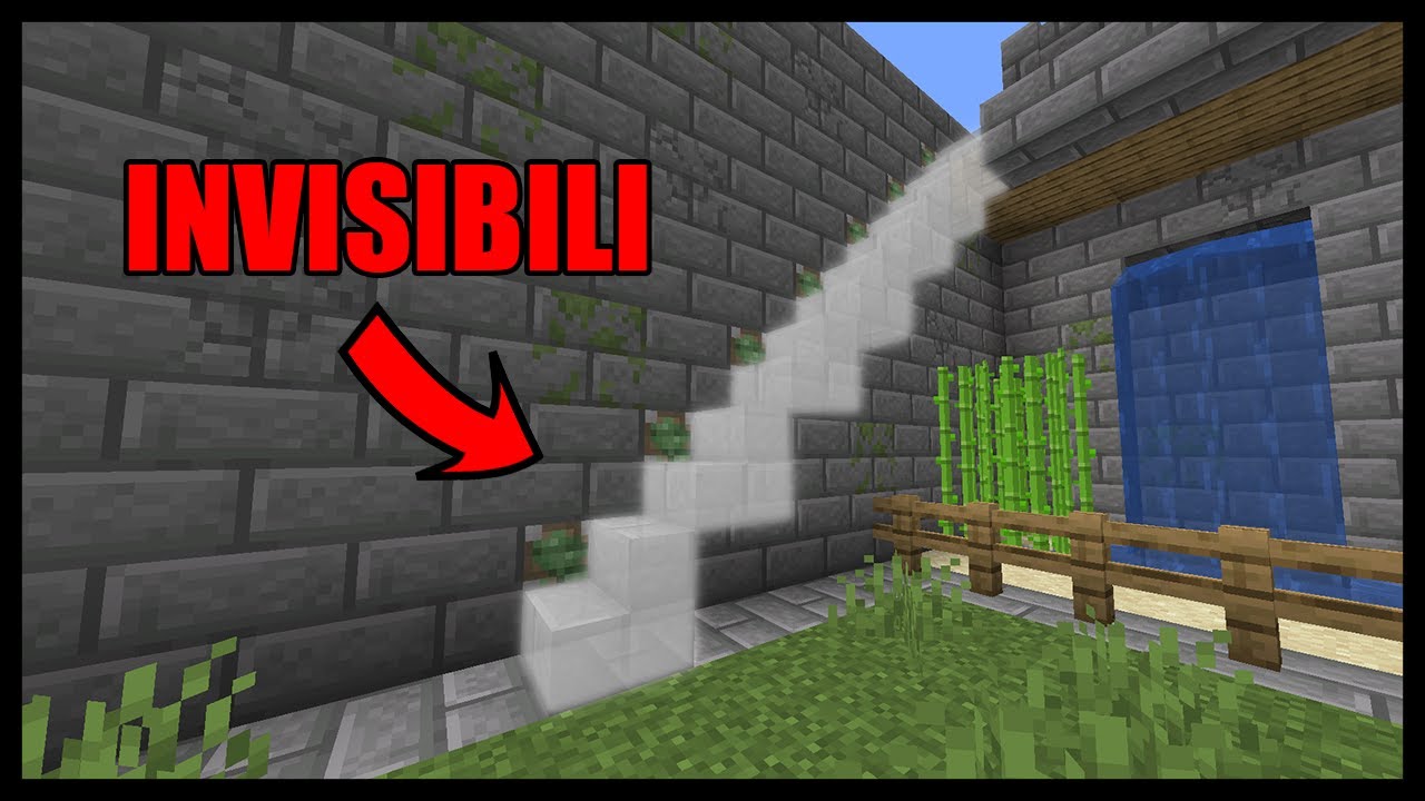 MINECRAFT - COME FARE DELLE SCALE CHE SPARISCONO