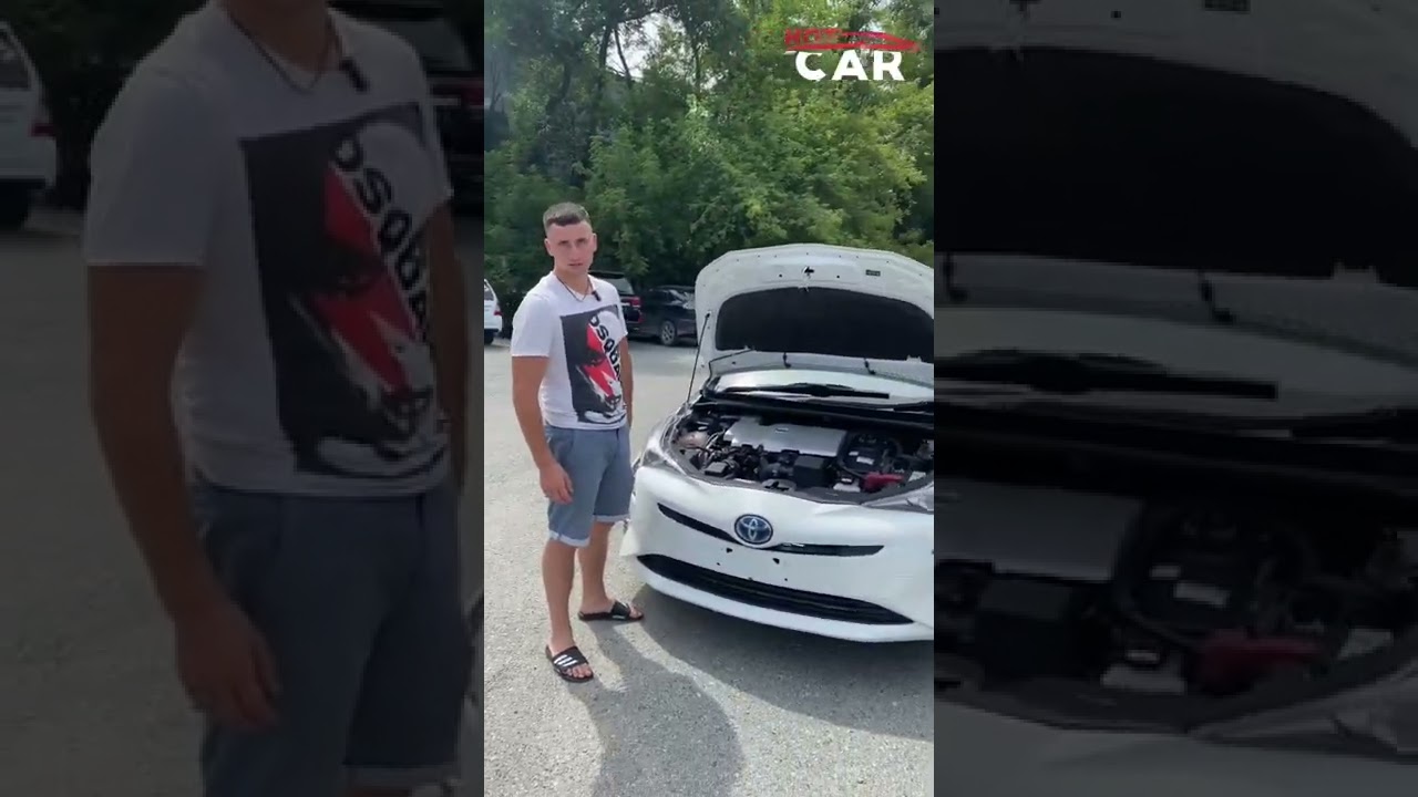 Битый в левую сторону Toyota Prius 2018 года цена в конце ролика. Тел: +79046254912 HotCar.online