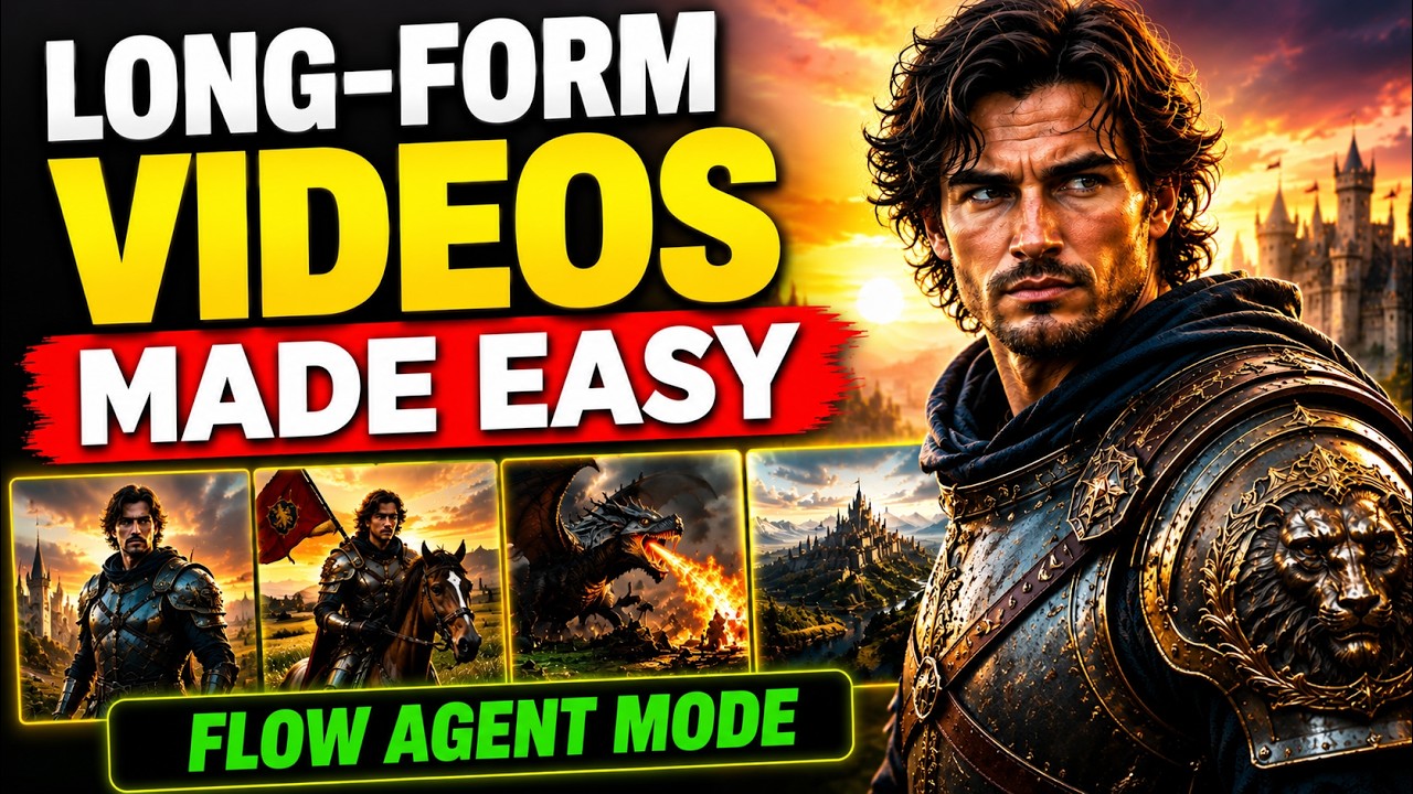 Create Cinematic Videos with Google Flow Agent Mode (Full Beginner Guide)