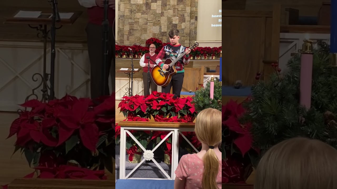 Christmas Eve service - Silent Night, as played by Hudson Holcombe