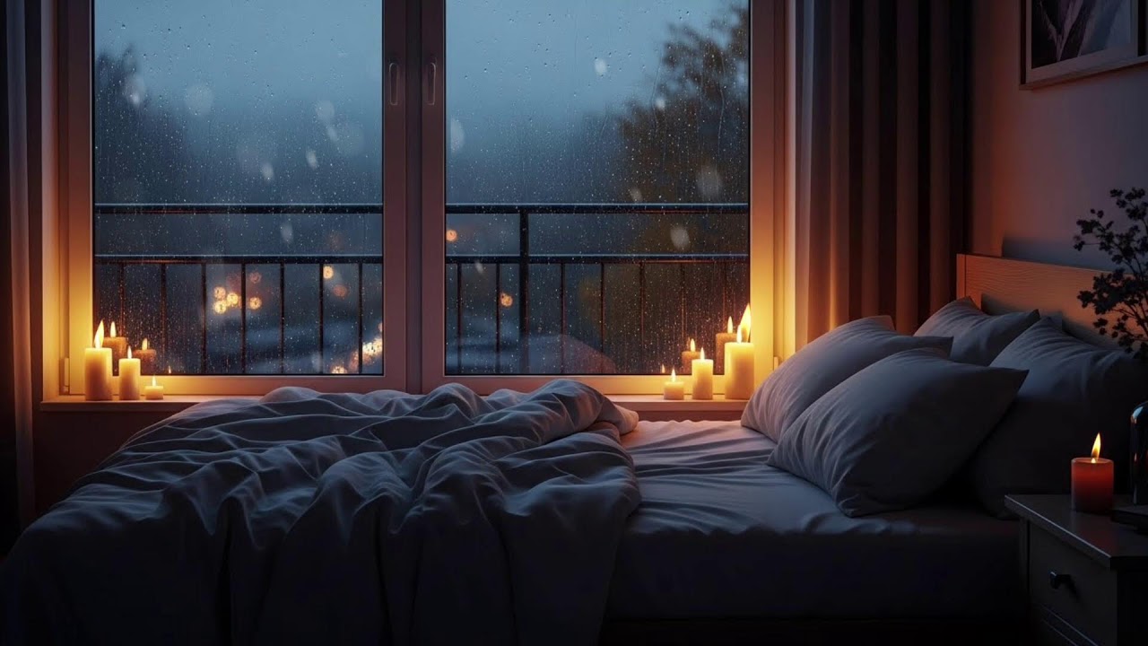 Cozy Jazz Room Ambience for Deep Sleep | Relaxing Winter Night Music & Stress Relief