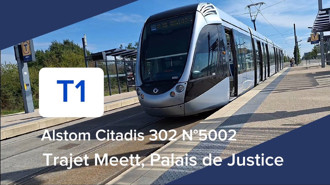 Tisséo - Alstom Citadis 302 N°5002 trajet Meett, Palais de Justice (tramway Toulouse)