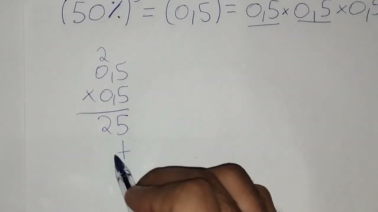 Considerando que 50%=0,5, qual é o número decimal que representa o cubo de 50%?