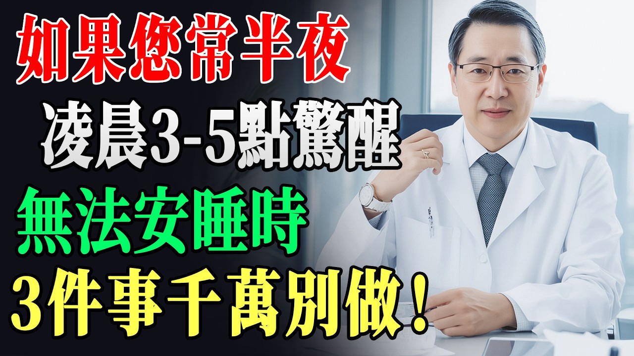 凌晨5點前醒來別急著起床！這「3件事」做了失眠更嚴重，60、70歲必看救命建議！