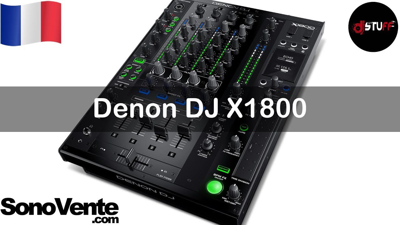 Demo Denon DJ X1800 ( English version in description :-) )