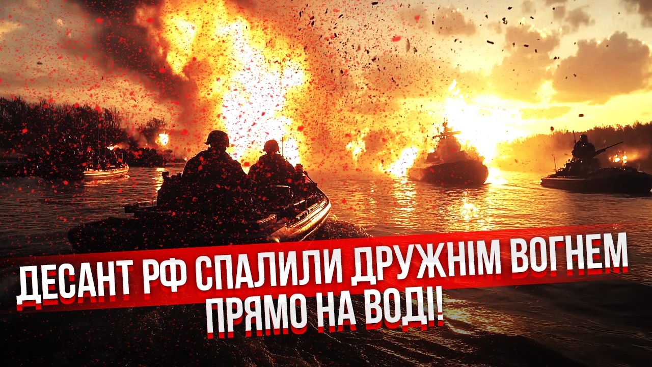 💥РФ ПОДОРВАЛА СВОИ СУДНА НА ДНЕПРЕ! Этот провал нужно видеть. ВСУ добили. Ракетами снесли КОМАНДИРОВ