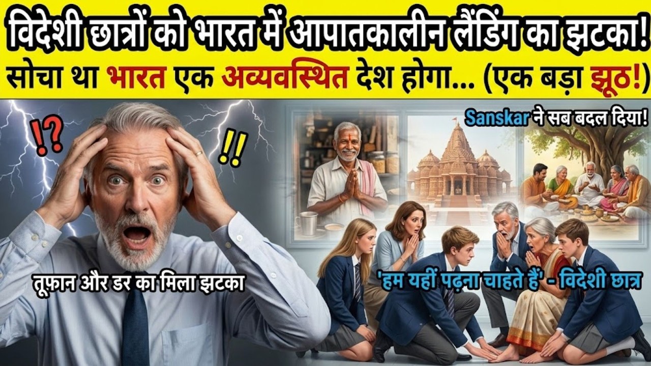 [हैरान] 25 विदेशी छात्रों की इमरजेंसी लैंडिंग! 48 घंटों में भारत ने जो सिखाया, दुनिया रो पड़ी 🇮🇳