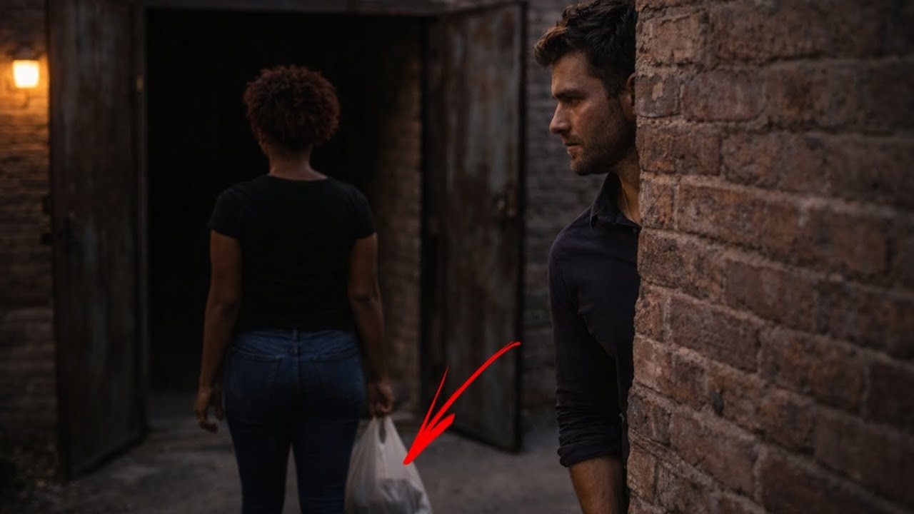 Millionare Follows Poor Black Waitress Who Takes His Leftovers From Restaurant Every Day. #Aivideos