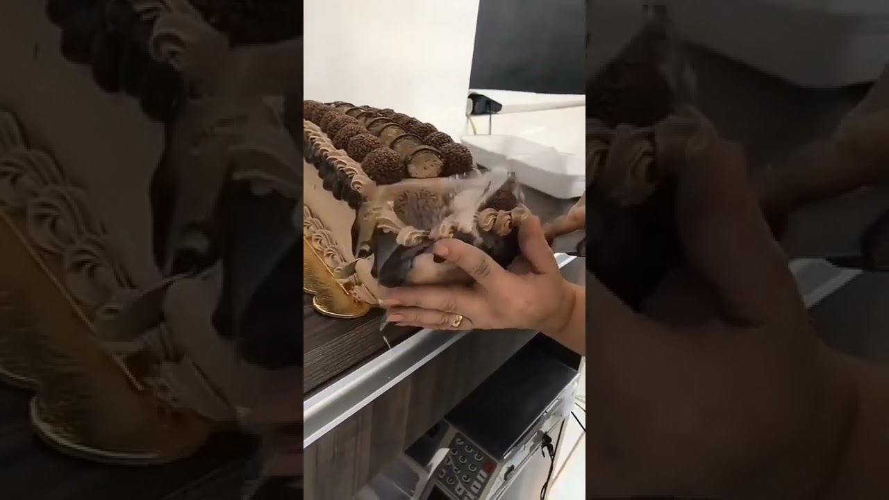 😋❤😋yummy sweet desert #chocolatelover#sweetdesert. credit unknown #shorts#shortsvideo