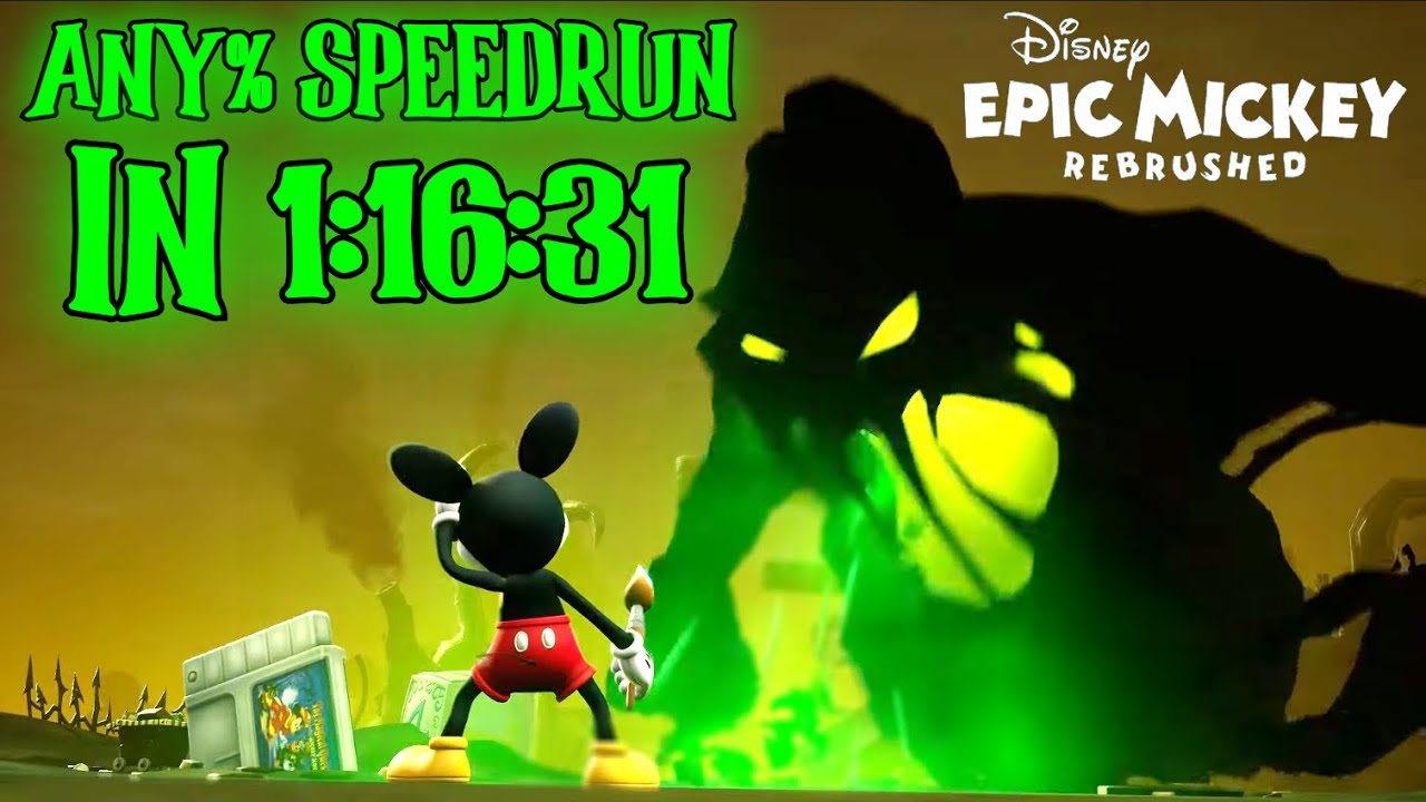 Disney Epic Mickey Rebrushed - Any% Speedrun in 1:16:31