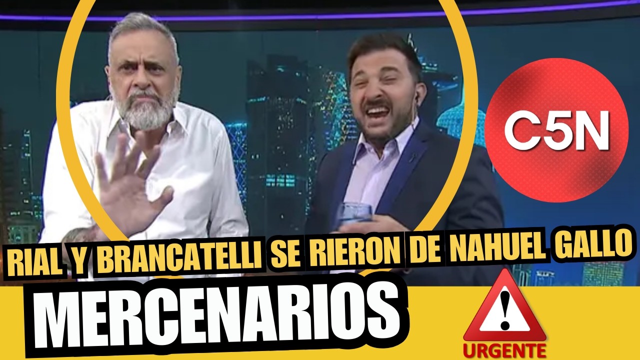 💥MERCENARIOS💥 JORGE RIAL Y DIEGO BRANCATELLI SE RIERON DEL GENDARME NAHUEL GALLO💥