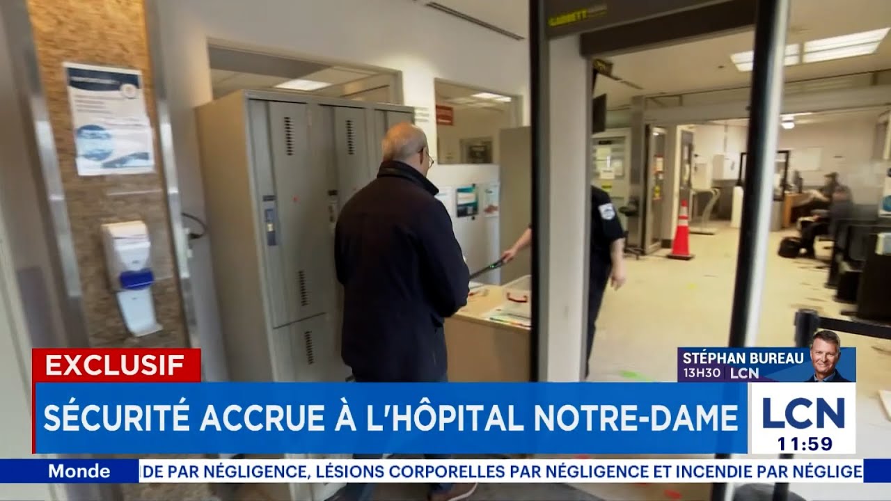 Sécurité extrême à l'Hôpital Notre-Dame: voici pourquoi