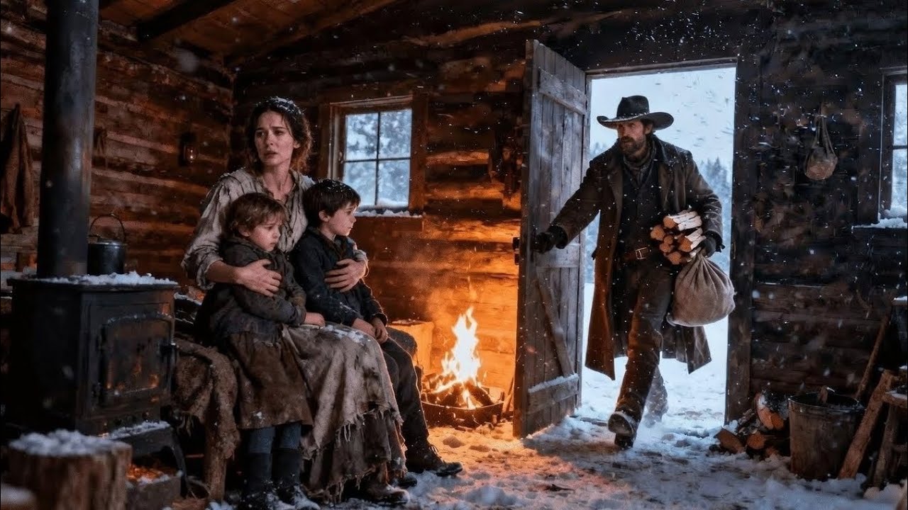 A Widow and Her Children Faced the Coldest Night — A Cowboy Refused to Let Them Die