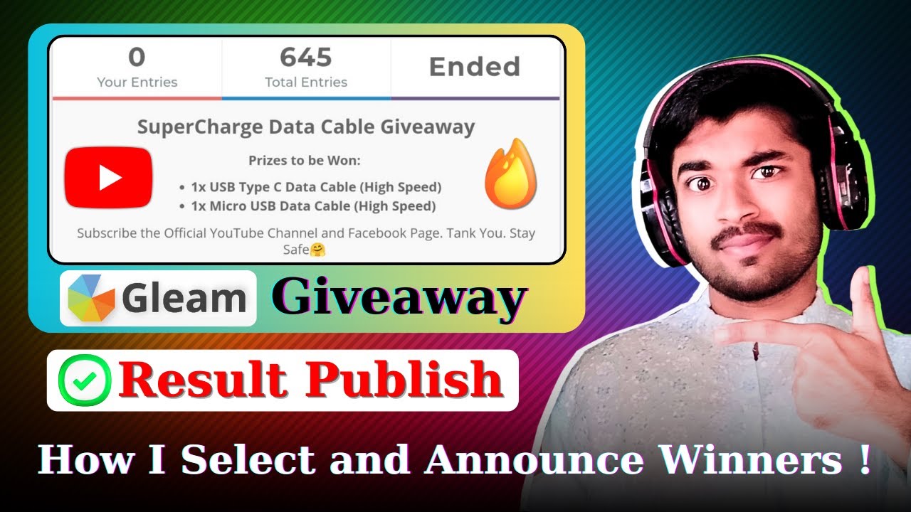 Gleam.io🔥Draw Winners Giveaway | How to Select Free Contest| Result, Check, Pick & Announce Winners