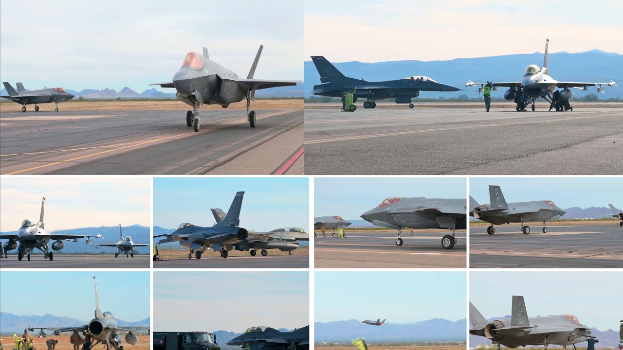 Hot Pit Refueling F-35's | F-16: 944th Fighter Wing Pilots Showcase Precision Skills
