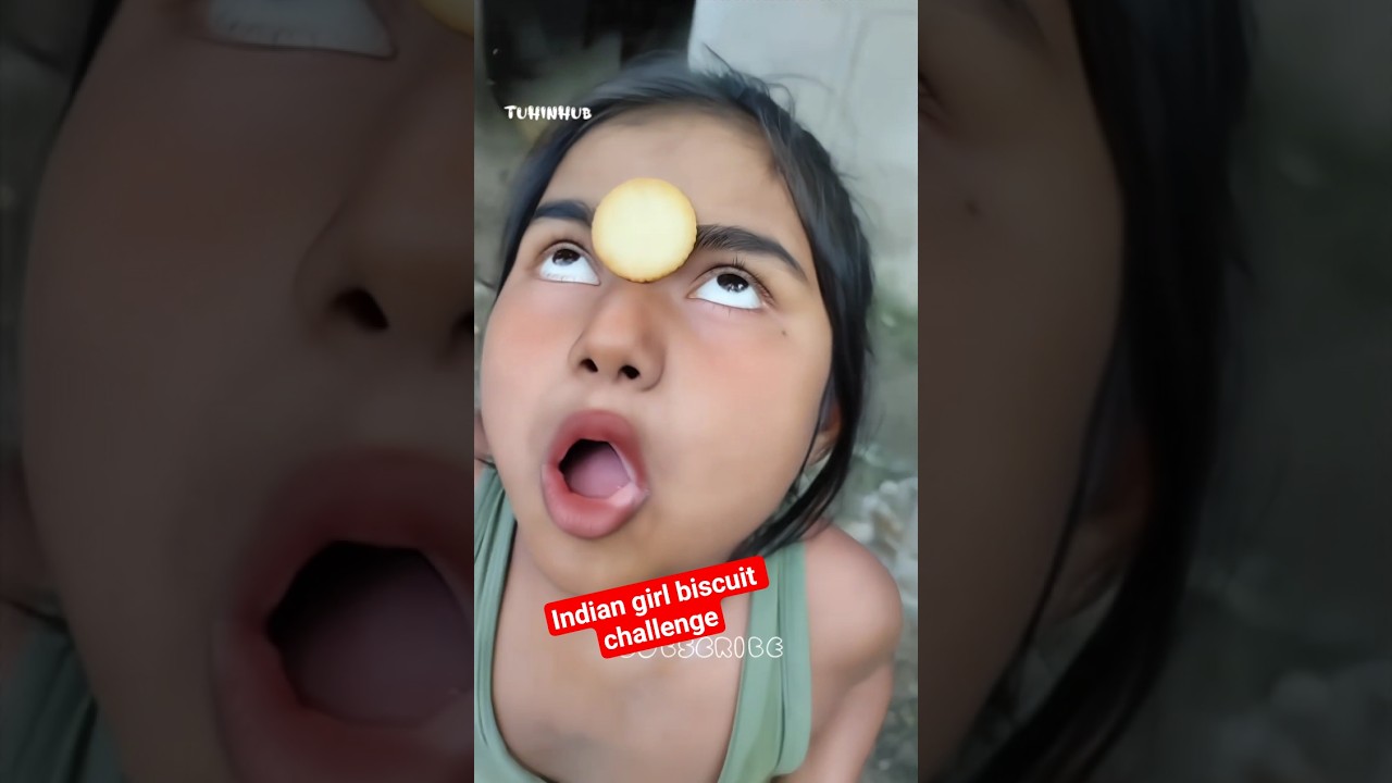 Indian Girl 🍪🔥 Ultimate Epic Biscuit Eating Game Challenge | TuhinHub Funny Video #shorts #funny