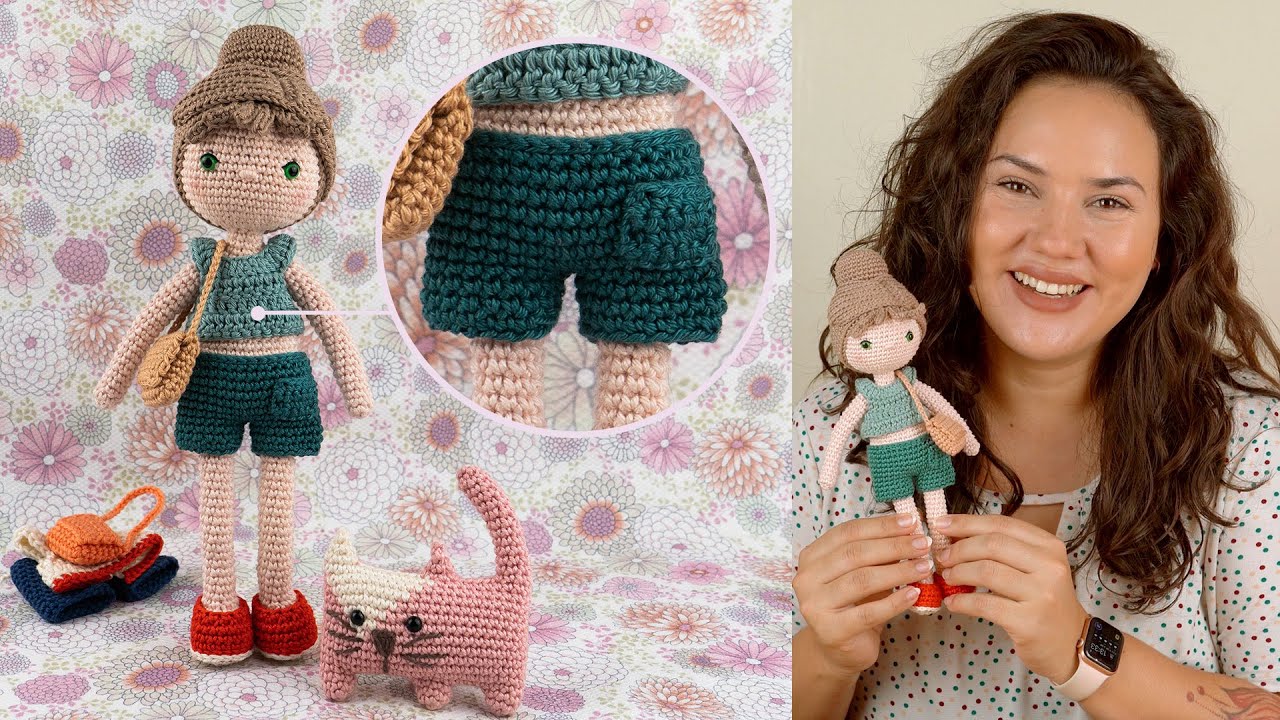 COMO FAZER SHORT PARA BONECA DE AMIGURUMI | ATELIÊ JÉSSICA BRANDÃO | #120