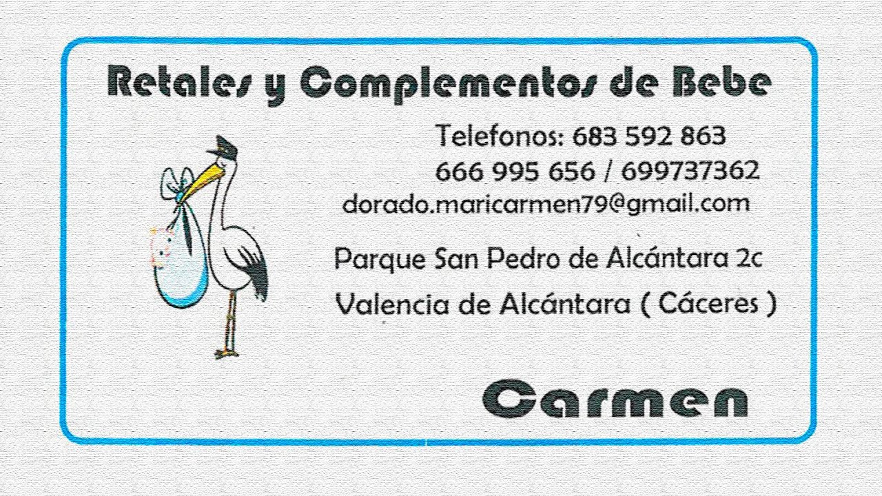 01 Retales y Complementos de Beb&eacute; Carmen