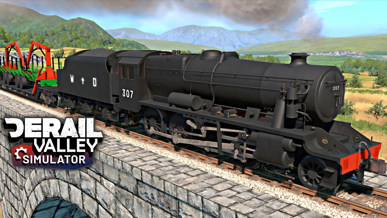 LMS 8F Steam Train Crash Compilation | Heavy Freight Destruction in Derail Valley