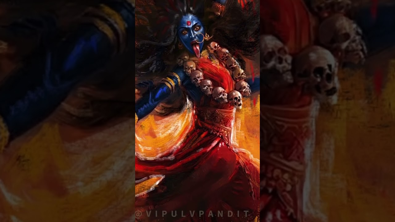 Maa | Mahakali | Portrait Painting | Vipul Pandit Art