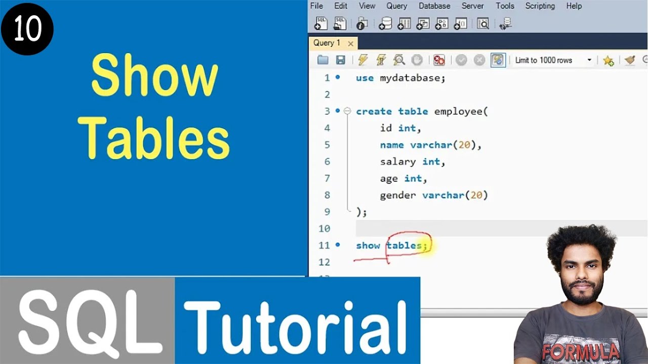 #10 Show Tables Command in SQL | SQL Tutorial