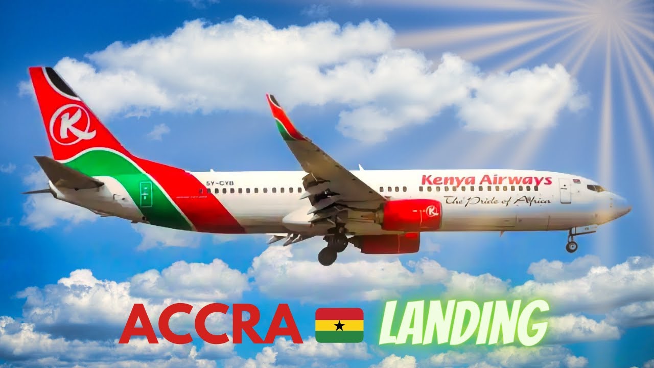 B738 ACCRA 🇬🇭KOTOKA INTERNATIONAL AIRPORT | LANDING 21 | Cockpit View | ATC & Crew Communications