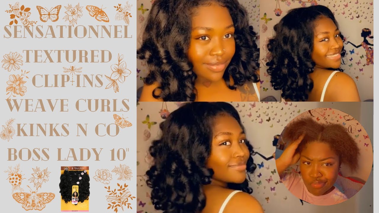 Sensationnel Textured Clip-Ins Weave Curls Kinks N Co Boss Lady | On TWA . .
