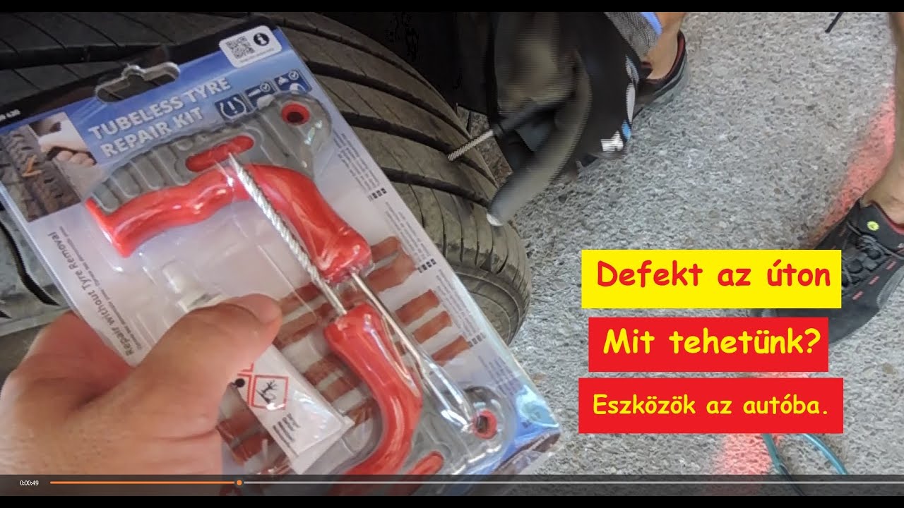 Defekt. 🥵 Mit tegyünk ha nincs pótkerék? Én ezeket az eszközöket hordom az autóban magammal. 🚕