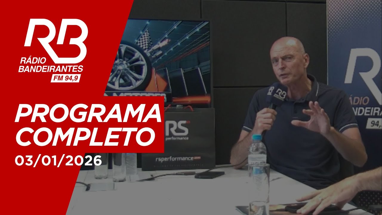 Band Motores na Rádio Bandeirantes (03/01/2026)