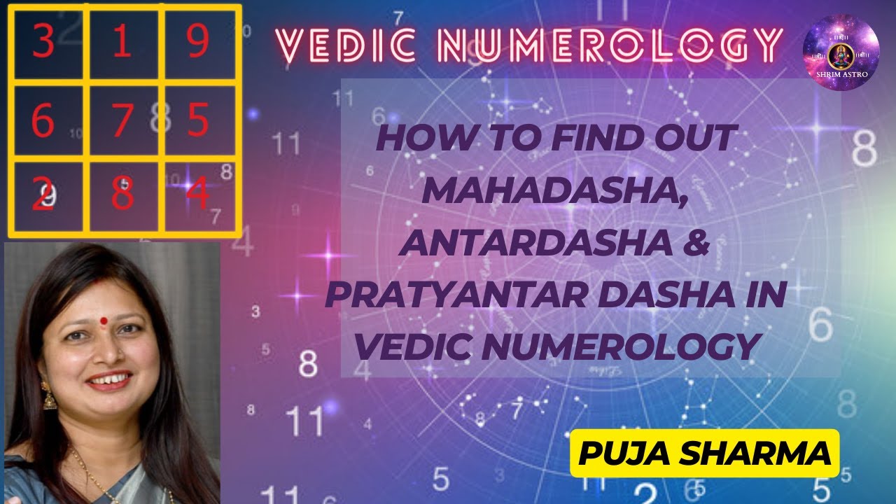 HOW TO FIND OUT MAHADASHA, ANTARDASHA & PRATYANTAR DASHA IN VEDIC NUMEROLOGY | HINDI| BY PUJA SHARMA