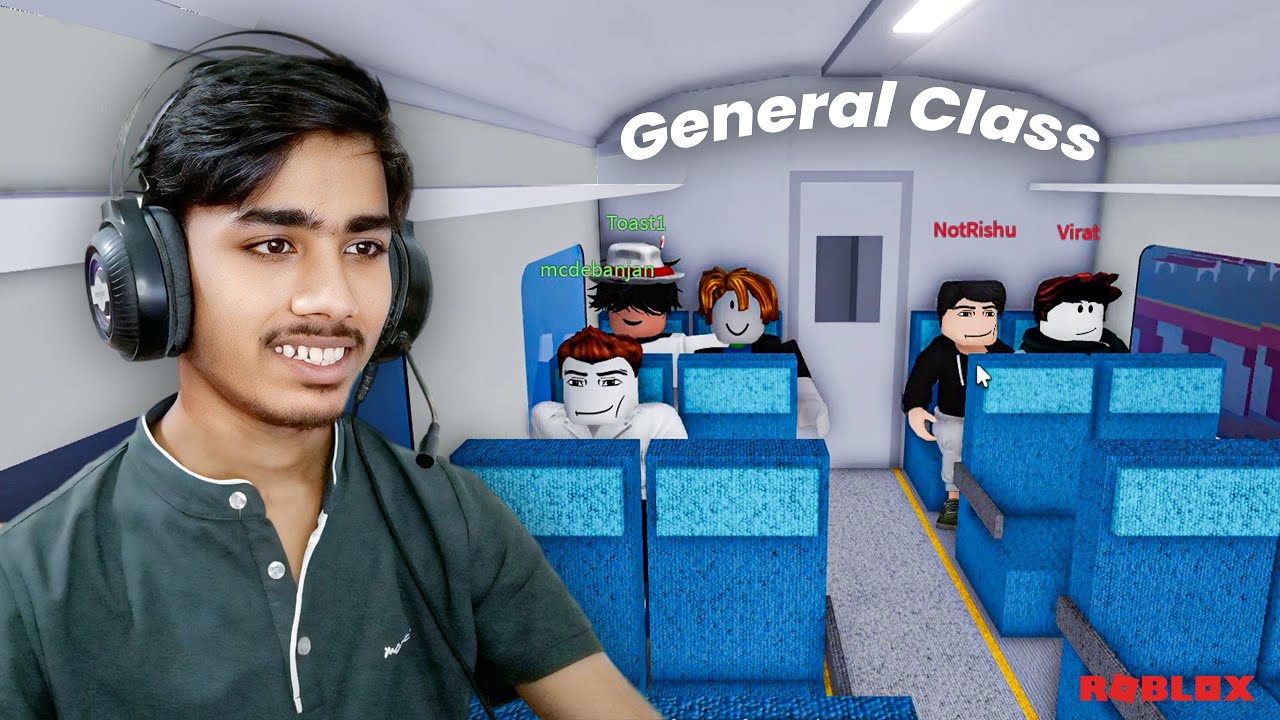 Riding General Class Train in Epic Rails of India | Roblox Train Game | Funny Moments! | Anand Plays