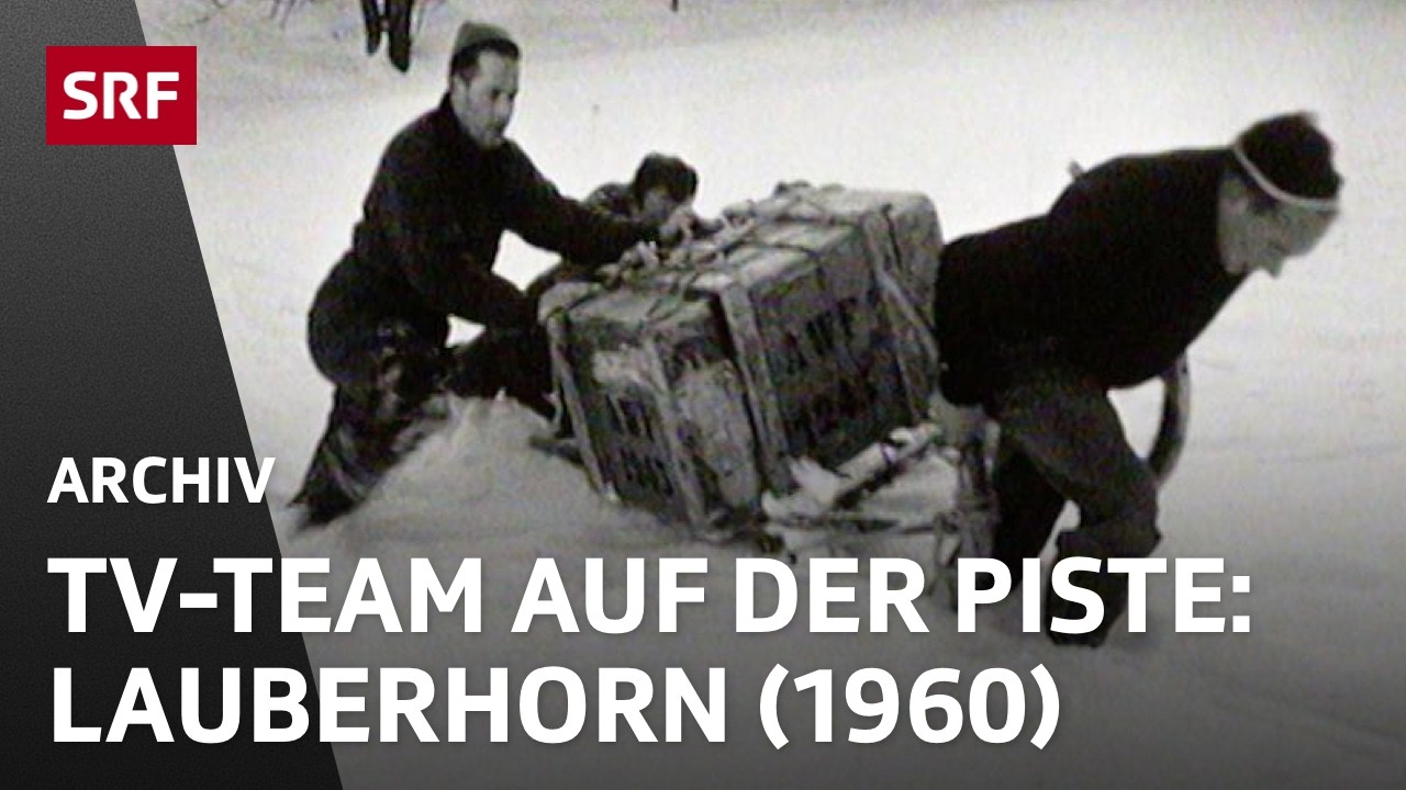 Aufbau TV-Technik Lauberhorn (1960) | Hinter den Kulissen des Schweizer Fernsehens | SRF Archiv