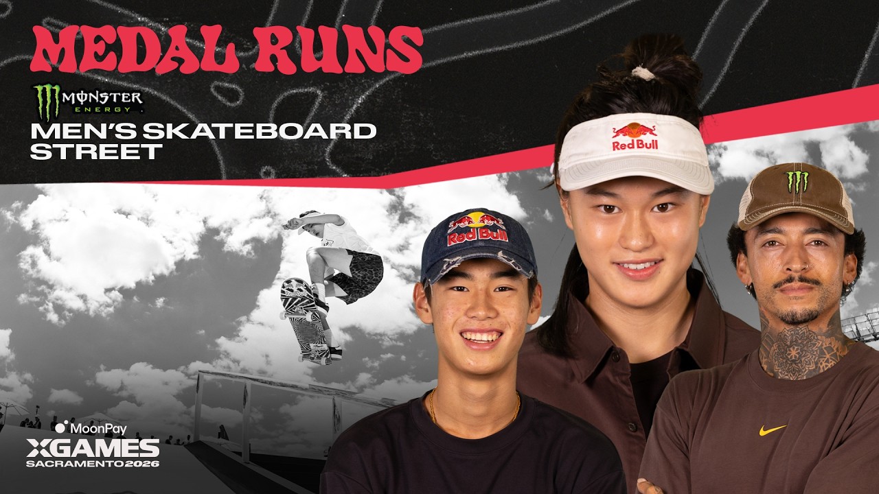 Monster Men's Skateboard Street: TOP 3 MEDAL RUNS | MoonPay X Games Sacramento 2026