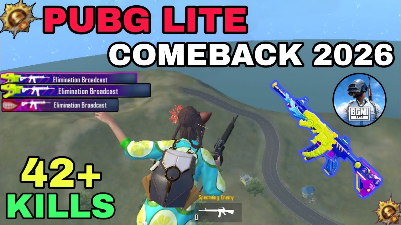 PUBG Lite Comeback 2026 😱 42 Kills in Hacker Lobby | 1 Match Me 6 Hackers 💀🔥