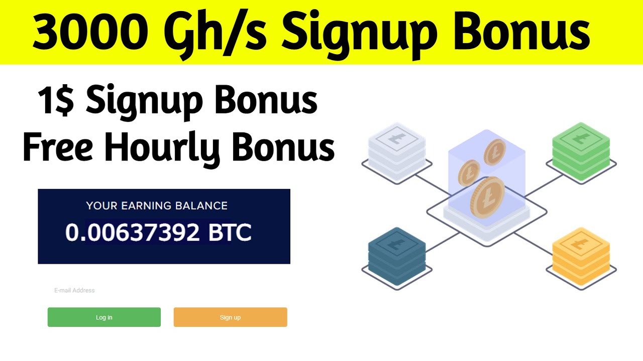 New Free Bitcoin Cloud Mining Site 2021 | Free Bitcoin Mining without investment | 3000 Gh/s Bonus